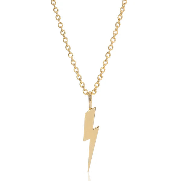 Eklexic Lightning Bolt Necklace GF | Vagabond Apparel Boutique