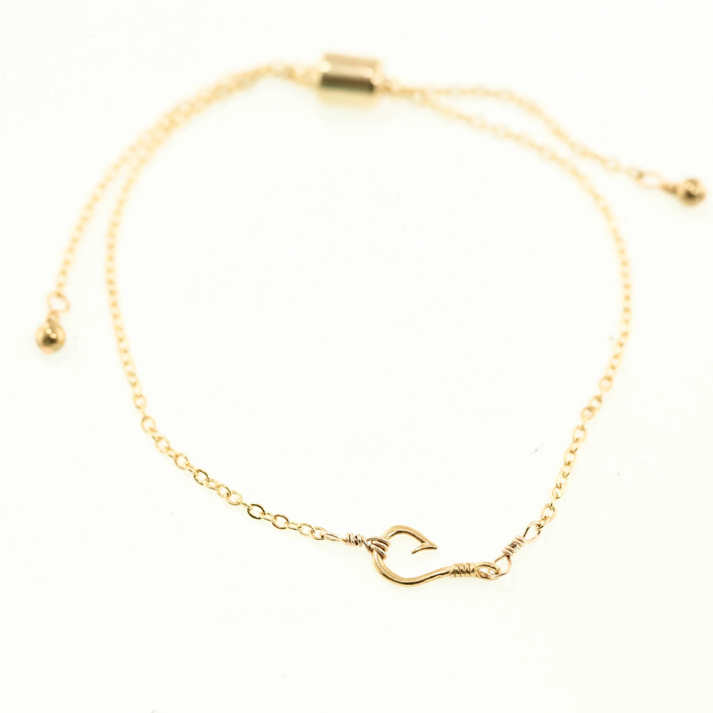 Silver Girl Hook Adjustable Bracelet Gold