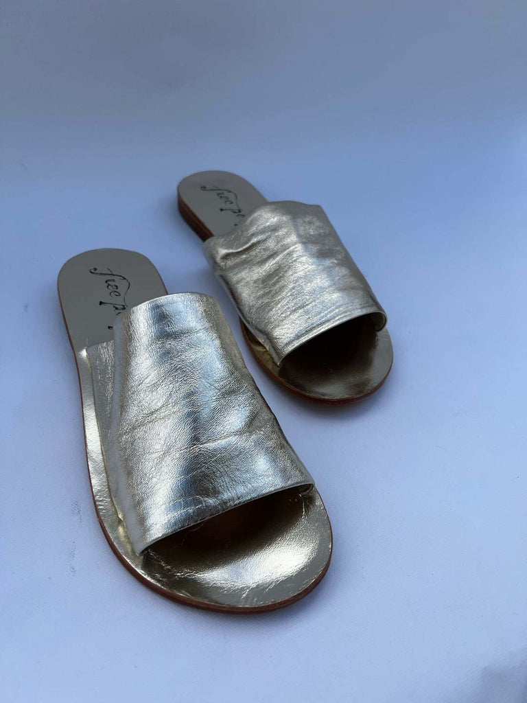 Free People Vicente Slide Gold