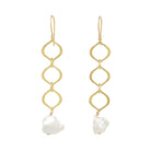 Sea Lustre Fleur Drop Earrings