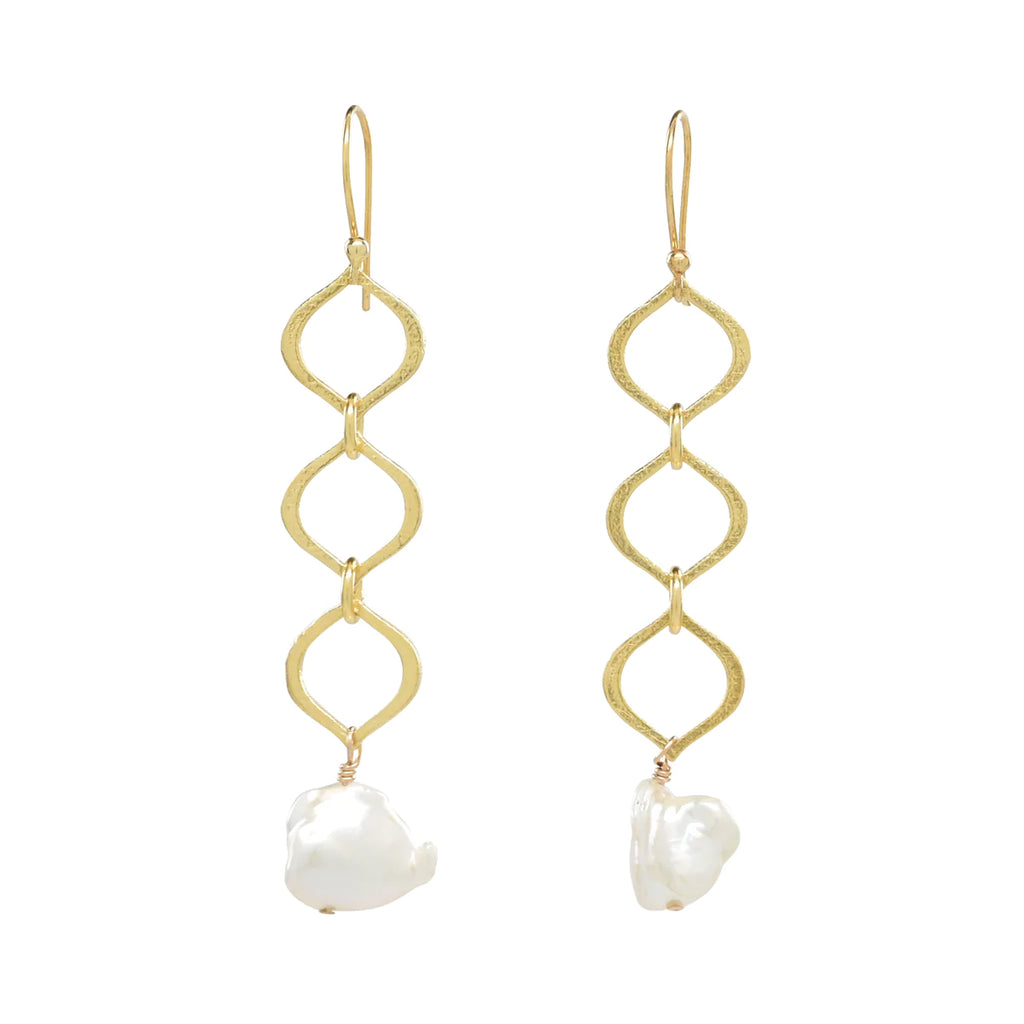 Sea Lustre Fleur Drop Earrings