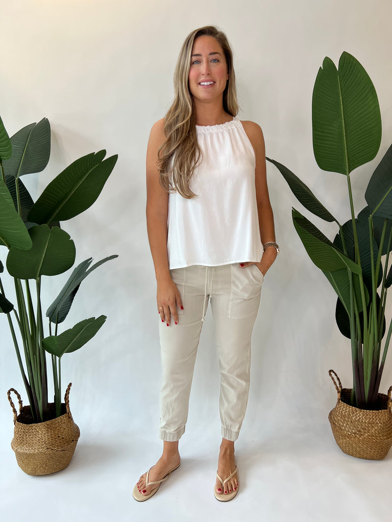 Bella Dahl Pocket Jogger Tan