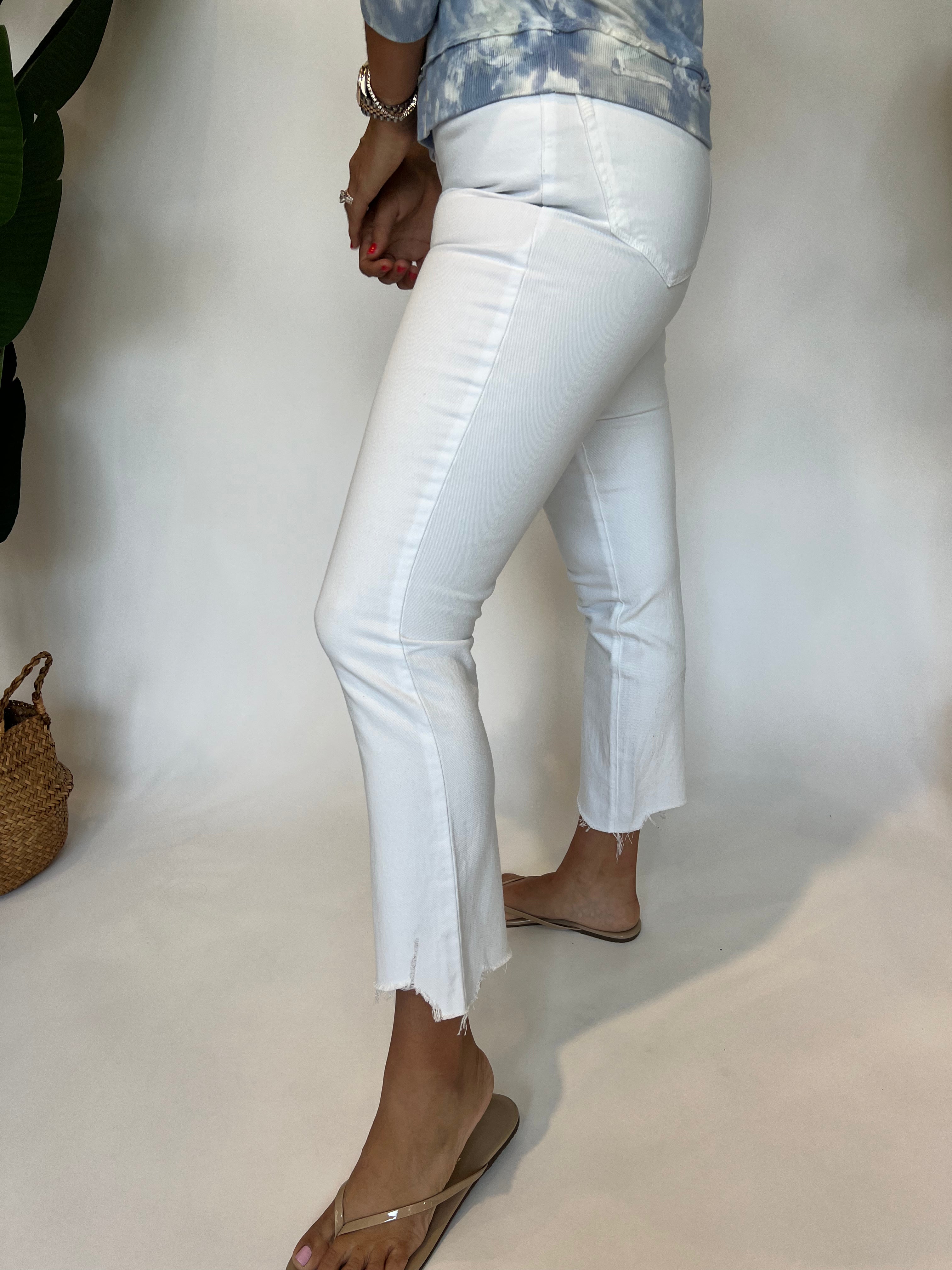 Paige Denim Accent Jean White
