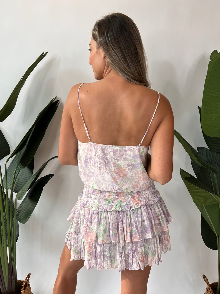 Reset Printed Skirt Lilac Multi