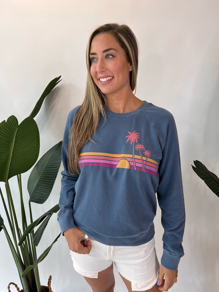 Sundry Cali Sunset Sweatshirt Nightshade