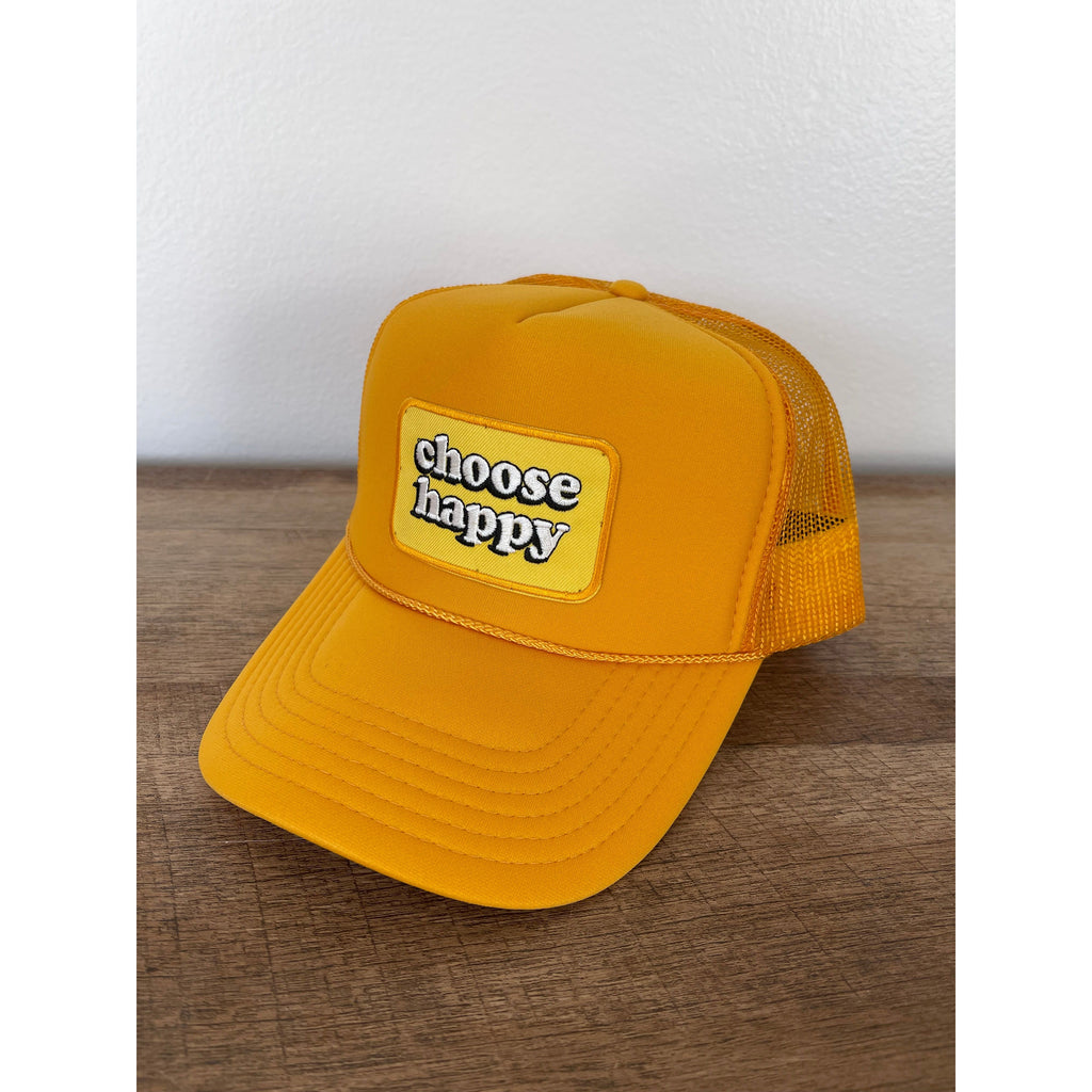 Hans Hats Choose Happy Trucker Hat