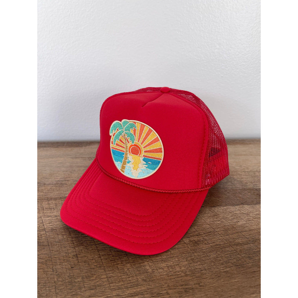 Hans Hats Ocean Sunset Trucker Hat