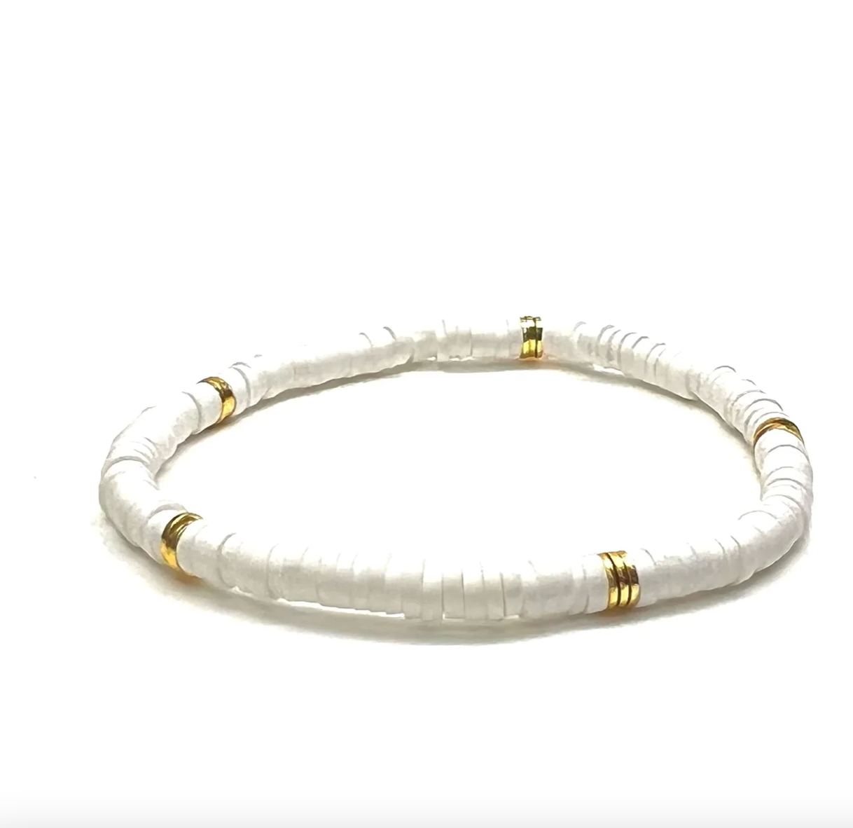 Silver Girl Mini Heishi Bracelet