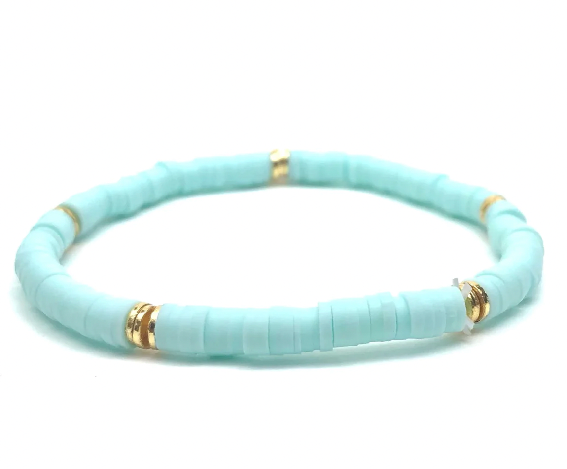 Silver Girl Mini Heishi Bracelet