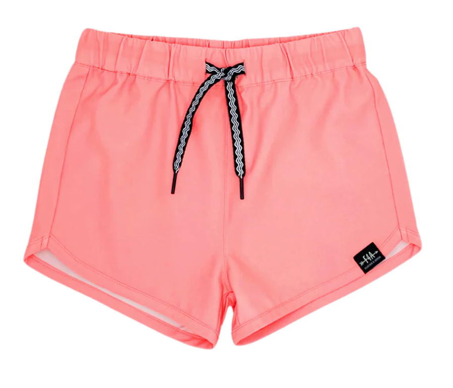 Feather 4 Arrow Castaway Swim Short Flamingo Pink