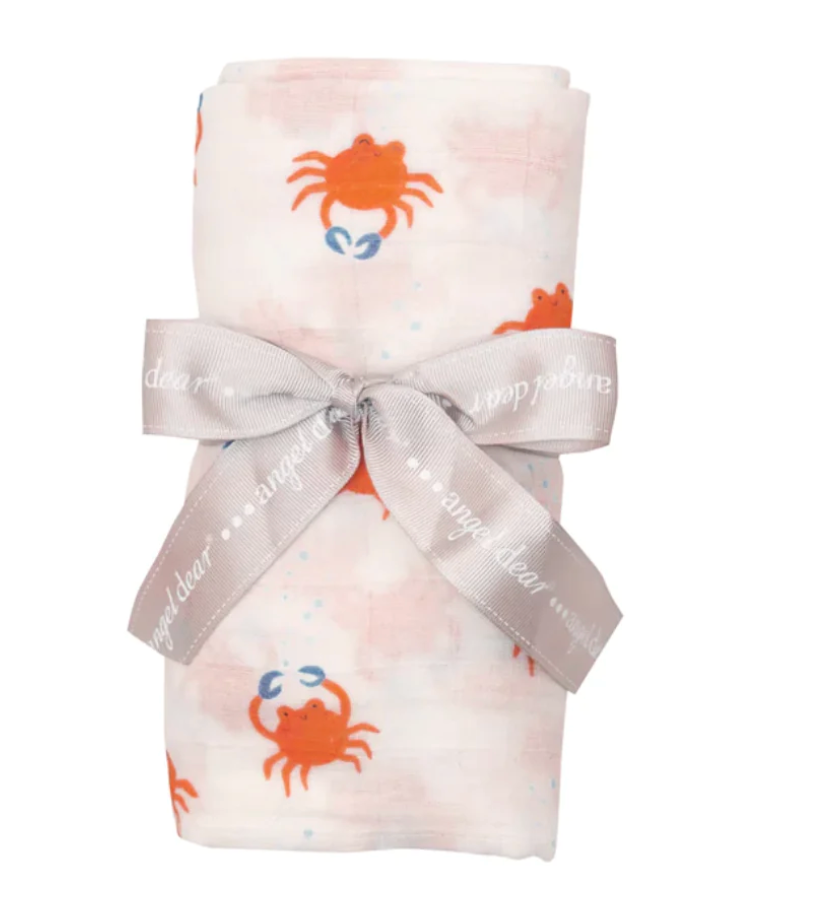 Angel Dear Crabby Cuties Swaddle Blanket