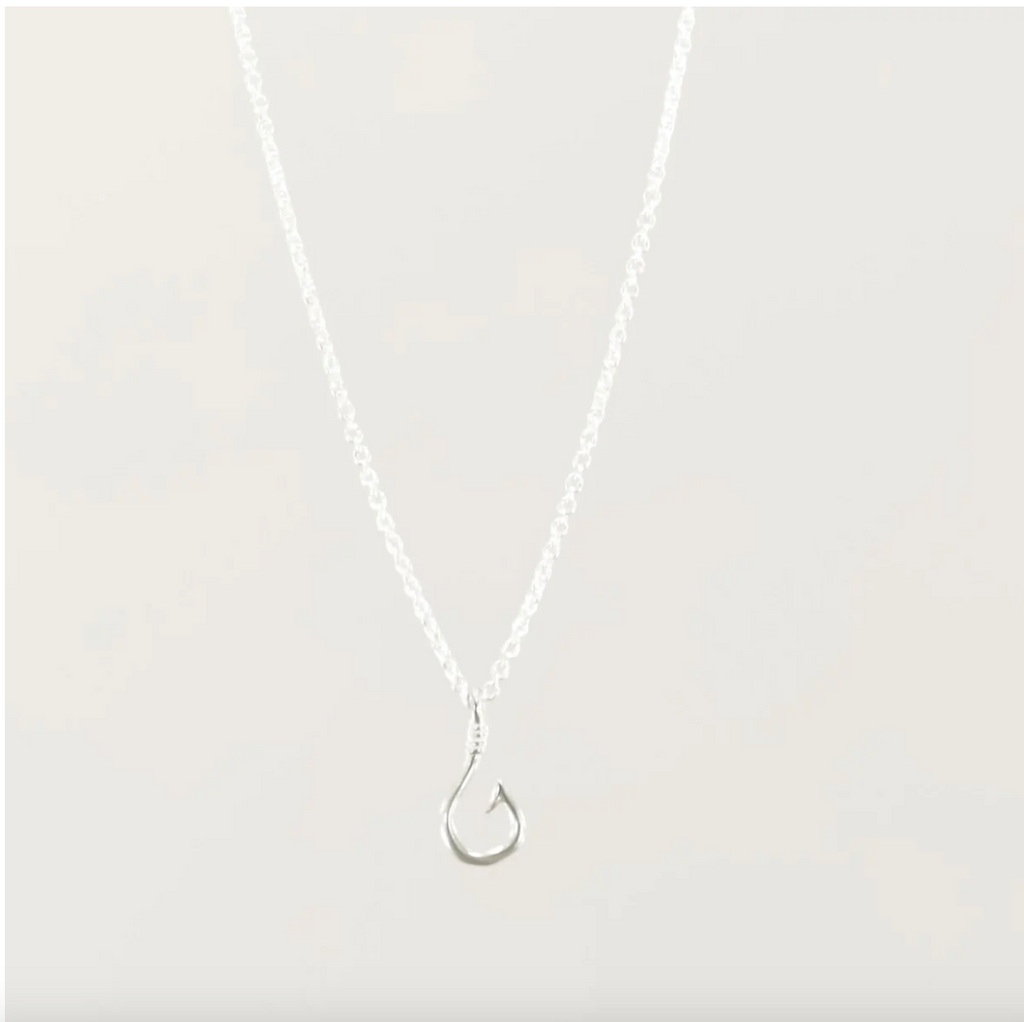 Silver Girl Hook Sterling Silver Necklace