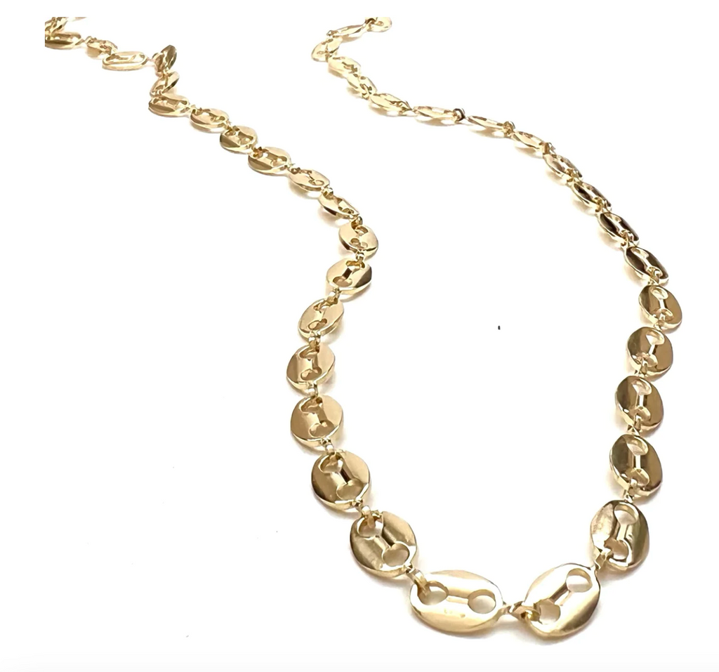 Silver Girl 5mm Anchor Link Necklace 16