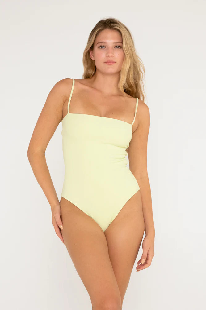 Citrine Luna Bikini Lime Ribbed