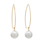 Sea Lustre Yellow Gold Baroque Threaders